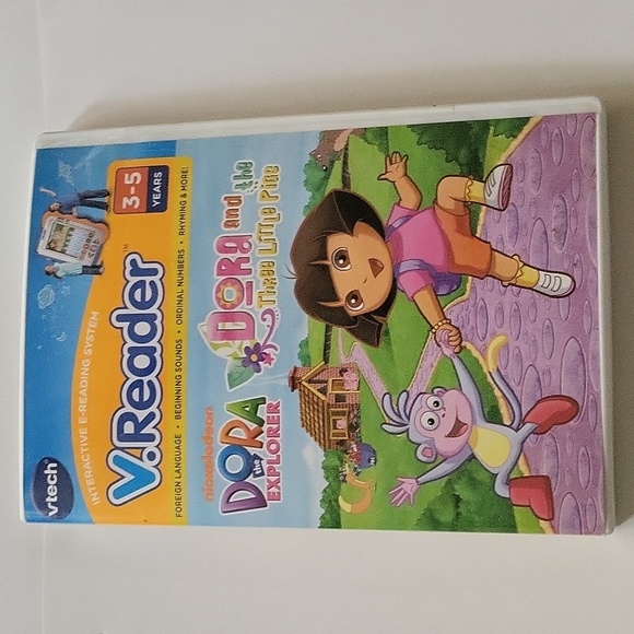 Dora The Explorer V.Reader Dora And The Three Little Pigs VTECH New Sealed - Picture 11 of 11